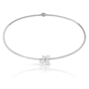 Heart to Earth Collier in 18k White Gold with White Diamonds