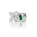 Heart to Earth Ring in White Gold