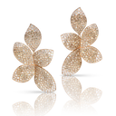 Giardini Segreti Five Leaves Earrings in Rose Gold