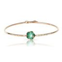 Petit Joli Choker in 18k Rose Gold with Green Agate White Moonstone White and Champagne Diamonds