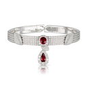 Heart to Earth Choker Combination in 18k White Gold with Ruby and White Diamonds