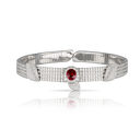 Heart to Earth Choker Combination in 18k White Gold with Ruby and White Diamonds