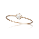 Petit Joli Bracelet in 18k Rose Gold with Pearl of the Moon and Diamonds