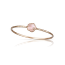 Petit Joli Bracelet in 18k Rose Gold with Pink Chalcedony, White Moonstone, White and Champagne Diamonds