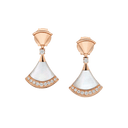 Divas' Dream Earrings Belle Vante Ethical Rose Gold Mother-of-Pearl Diamonds