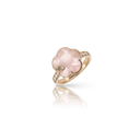 Petit Joli Ring in 18k Rose Gold with Pink Chalcedony and White Moonstone
