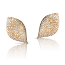 Aleluiá Earrings in 18k Rose Gold with White and Champagne Diamonds