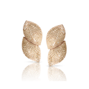 Aleluiá Earrings in 18k Rose Gold with White and Champagne Diamonds