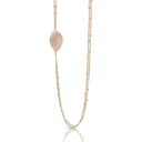 Aleluiá Sautoir in 18k Rose Gold with White and Champagne Diamonds