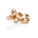 Six Leaves Small Flower Ring in Rose Gold