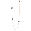 Ton Joli Sautoir in 18k Rose Gold with Lunar Night Blue Gem and Diamonds