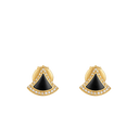 Divas' Dream Earrings Belle Vante Ethical Yellow Gold Diamonds Black Onyx