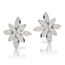 Ghirlanda Diamond Earrings in 18k White Gold