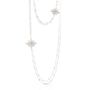 Ghirlanda Sautoir in 18k White Gold with White Diamonds