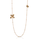 Giardini Segreti Necklace in 18k Rose Gold with White Diamonds