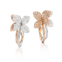 Petit Garden Diamond Earrings in Rose and White Gold