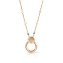 Luce Necklace in 18k Rose Gold with White Diamonds