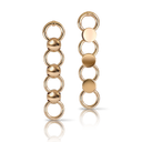 Luce Pendant Earrings in Rose Gold