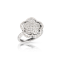 Bon Ton Ring in White Gold
