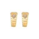 Tubogas Earrings Belle Vante Ethical Yellow Gold Pavé Diamonds