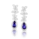 Goddess Garden Earrings in White Gold