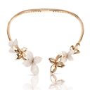 Multi Flower Collier in 18k Rose Gold with White Diamonds