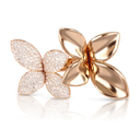 Double Flower Ring in Rose Gold