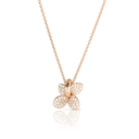 Petit Garden Necklace in 18k Rose Gold with White Diamonds