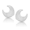 Rosina Earrings in 18k White Gold with White Diamonds