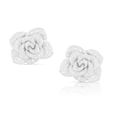 Rosina Earrings in 18k White Gold with White Diamonds