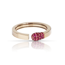 Accendimi Ring in Rose Gold with Rubies