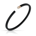 Accendimi Bracelet in 18k Rose Gold and Black Titanium with White and Champagne Diamonds