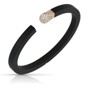 Accendimi Bracelet in 18k Rose Gold and Black Titanium with White and Champagne Diamonds