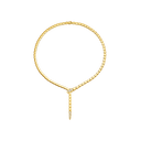 Serpenti Viper Necklace Belle Vante Ethical Yellow Gold Demi Pavé Diamonds