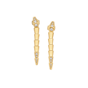 Serpenti Viper Earrings Belle Vante Ethical Yellow Gold Diamonds