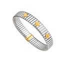 Tubogas Gold & Steel Bracelet Belle Vante Ethical Stainless Steel 18kt Yellow Gold Studs