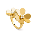 Frivole Between the Finger Ring in 18K Yellow Gold with Diamonds