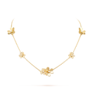 Frivole 9-Flower Necklace in 18K Yellow Gold with Diamonds