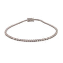 18ct Gold 1.03ct Claw Set Tennis Bracelet