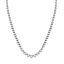 18ct White Gold Natural Diamond Chain