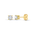Lab 18ct Gold 50pts Claw set earrings