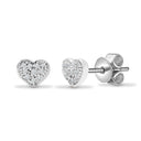 18ct White Gold Natural Diamond Earrings