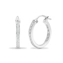 18ct White Gold Natural Earrings
