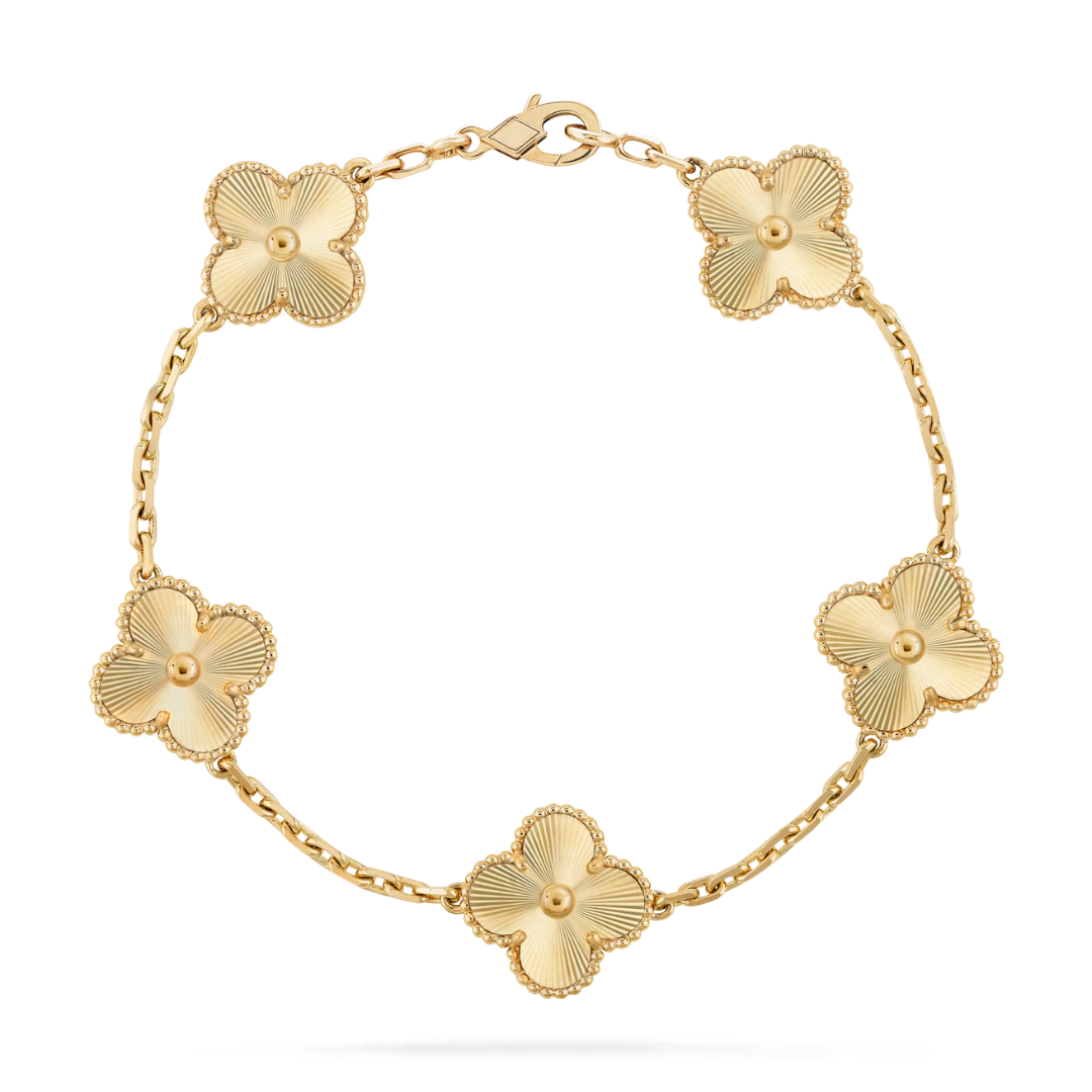 Belle Vante Bracelet 5 Motifs 18K Yellow Gold