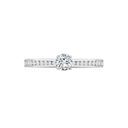 18ct White Gold Natural Diamond Channel-set Wed-fit Ring Mount- Holds
