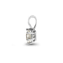 18ct White Gold 10pts Claw set Pendant