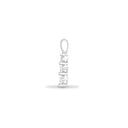 18ct White Gold Natural Diamond Trilogy Pendant