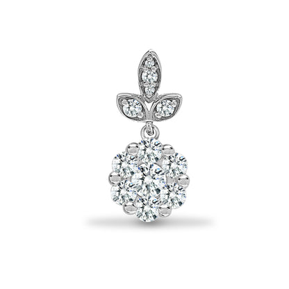 18ct White 0.35ct Natural Diamond Pendant