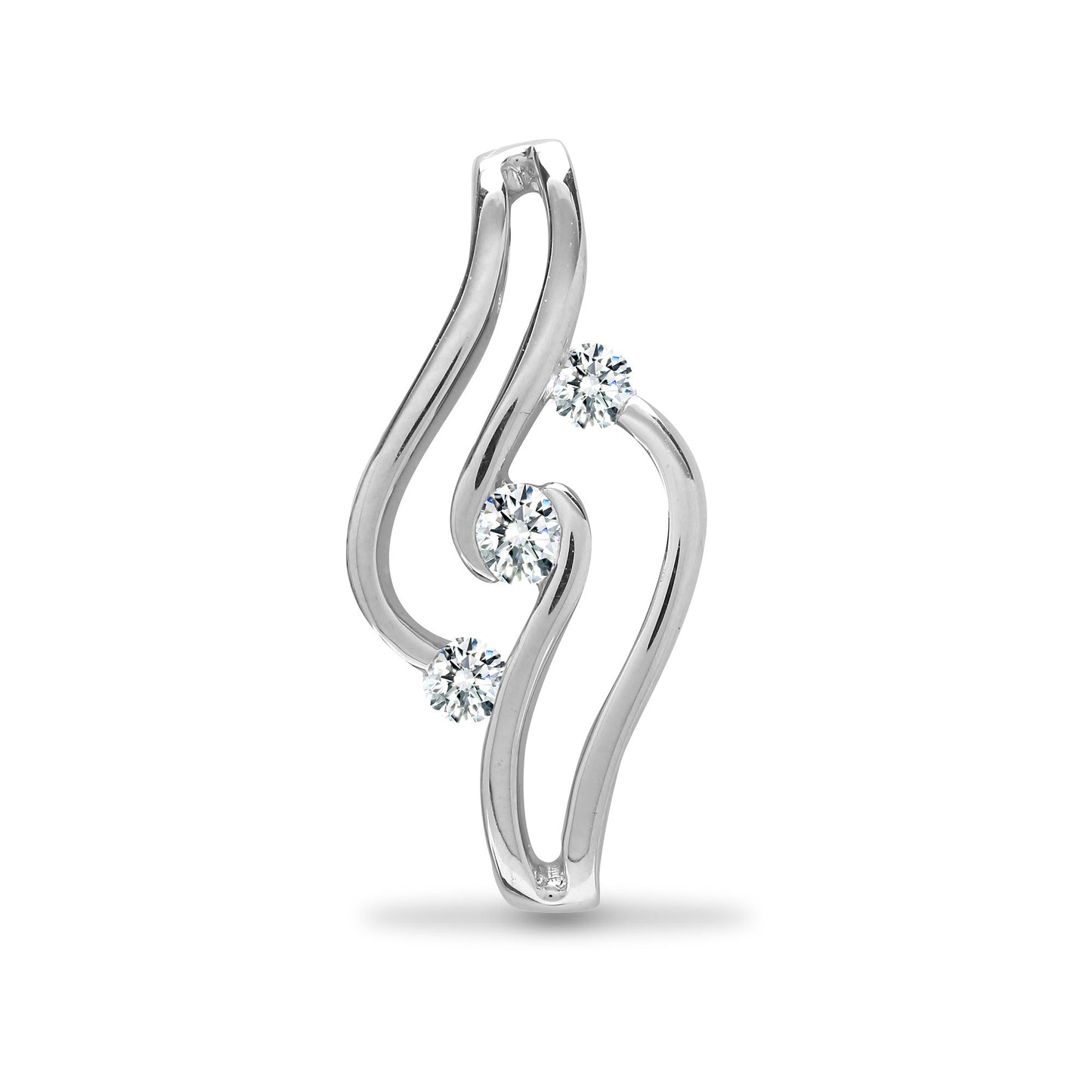 18ct White 0.16ct Natural Diamond Pendant