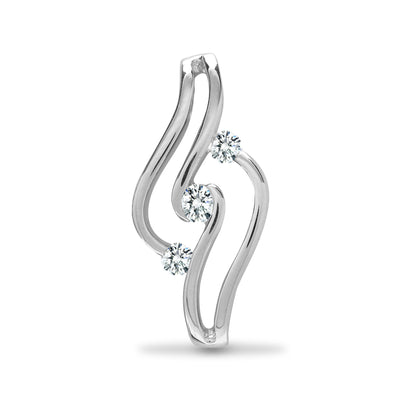 18ct White 0.16ct Natural Diamond Pendant
